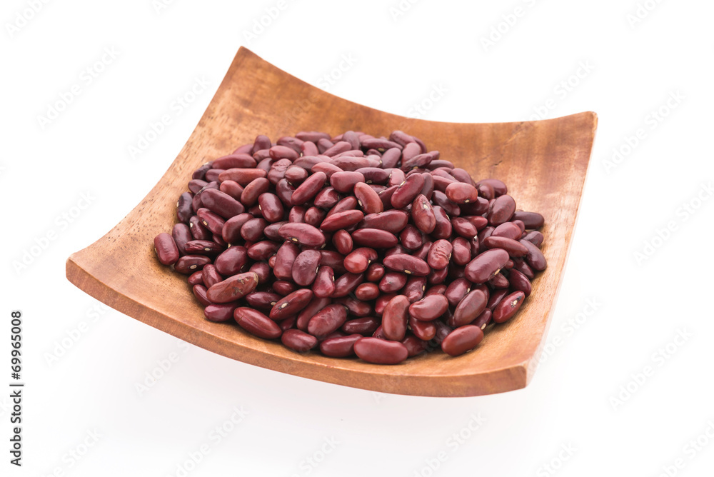 Red beans kidney isolated on white background Red beans kidney isolated on white background