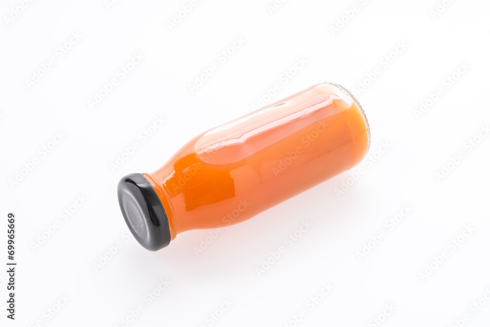 Orange juice bottle isolated on white background Orange juice bottle isolated on white background