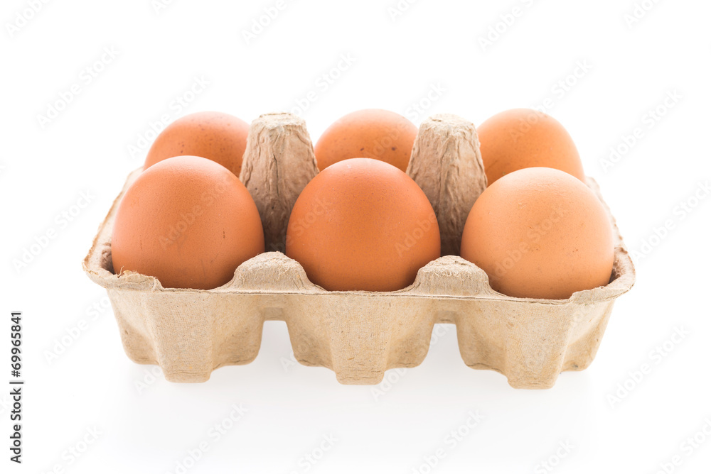 Eggs isolated on white background Eggs isolated on white background