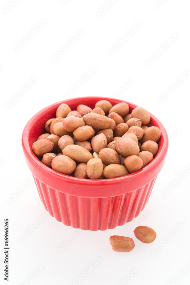 Peanut isolated on white background Peanut isolated on white background