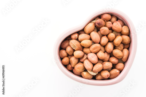 Peanut isolated on white background © siraphol