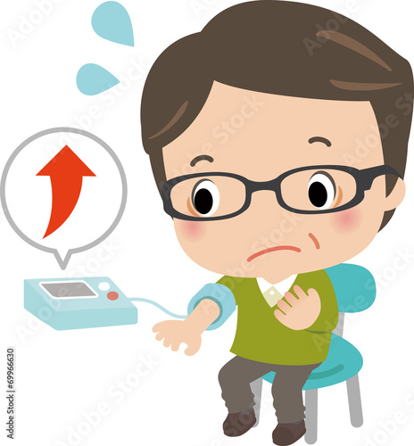 高血圧を気にする男性