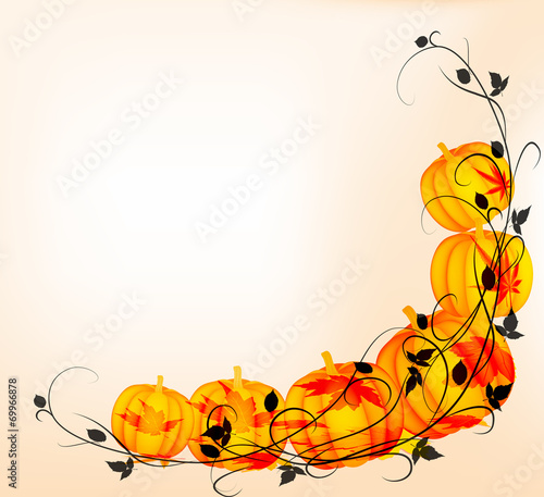 autumn pumpkins ornament