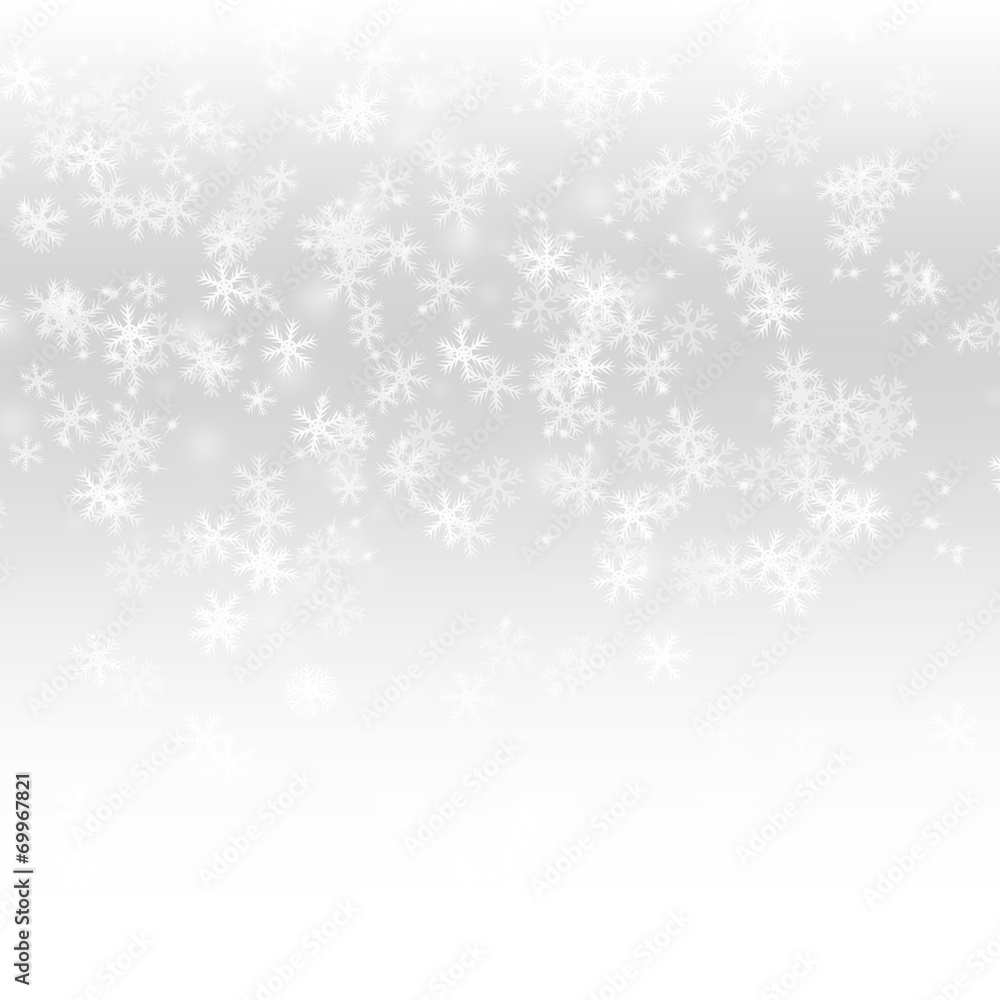 Winter delightful snowfall background