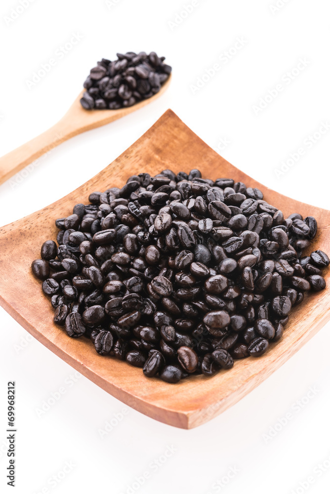 Coffee beans isolated on white background Coffee beans isolated on white background