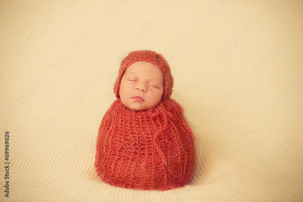 Newborn Baby in Wrap and cocoon Newborn Baby in Wrap and cocoon