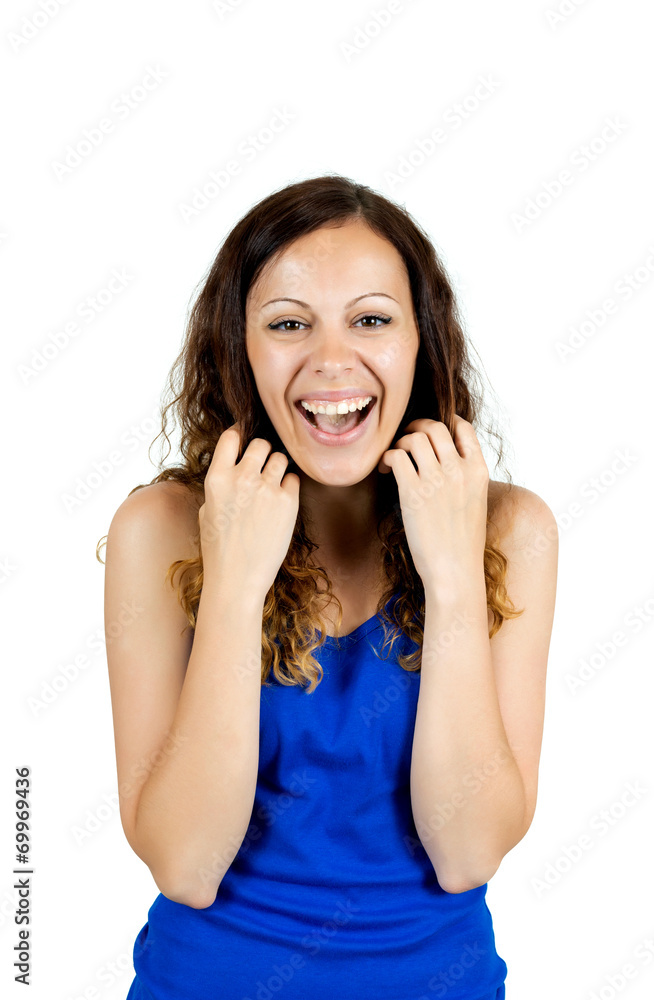 Portrait of a laughing young woman