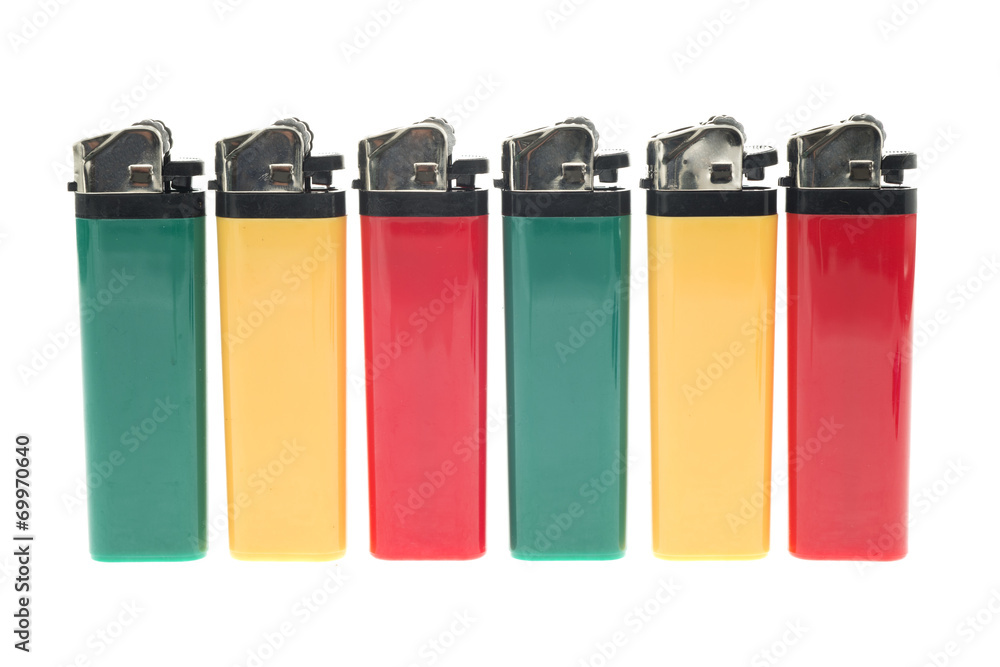 Lighter with rasta colors