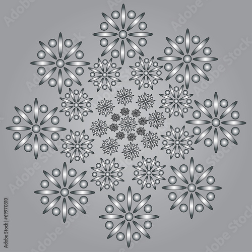 The pattern of flowers
