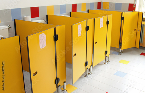small toilet doors of a nursery