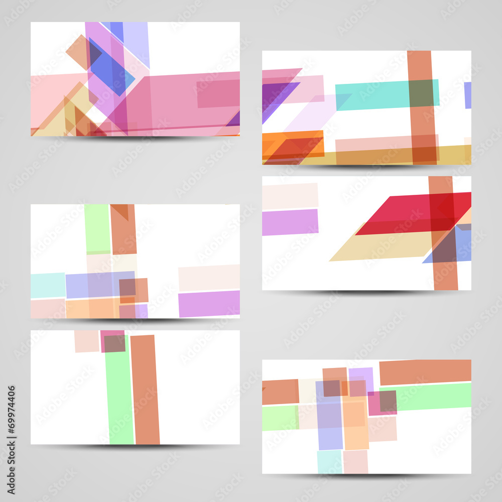 Obraz premium Vector business-card set for your design