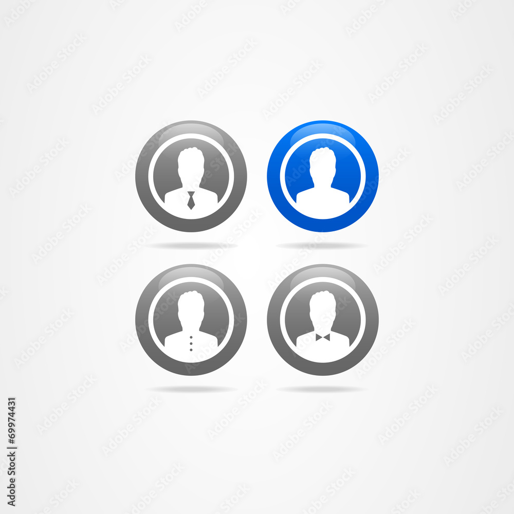 Business icon set vector button company Business icon set vector button company