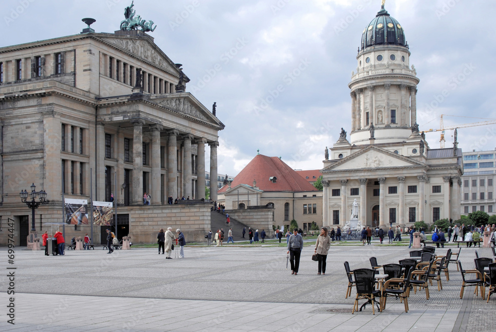 Obraz premium Schauspielhaus und Deutscher Dom
