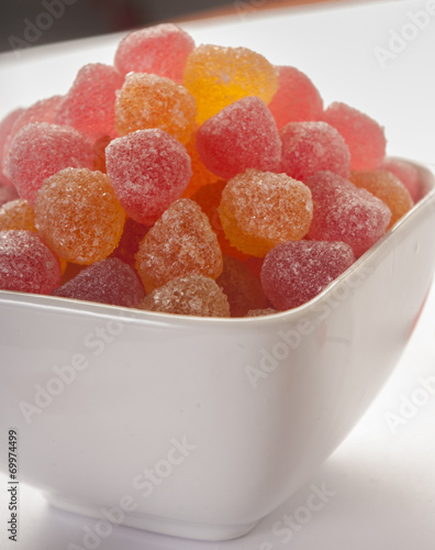 Slika na platnu fruity jelly beans sprinkled with sugar