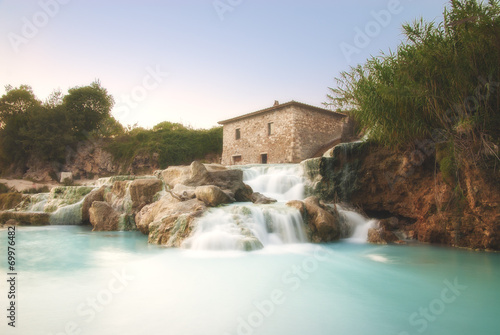 Waterfalls natural spa in Tuscany, Italy © Jarek Pawlak