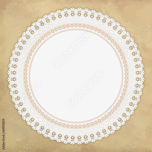 Ornament Serviette Spitze Ajour Vintage