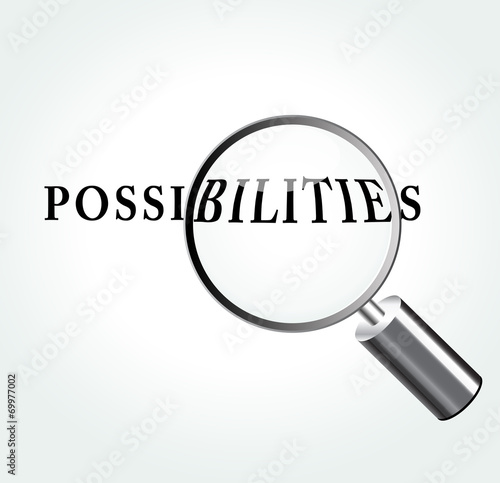 Vector possibilities concept illustration