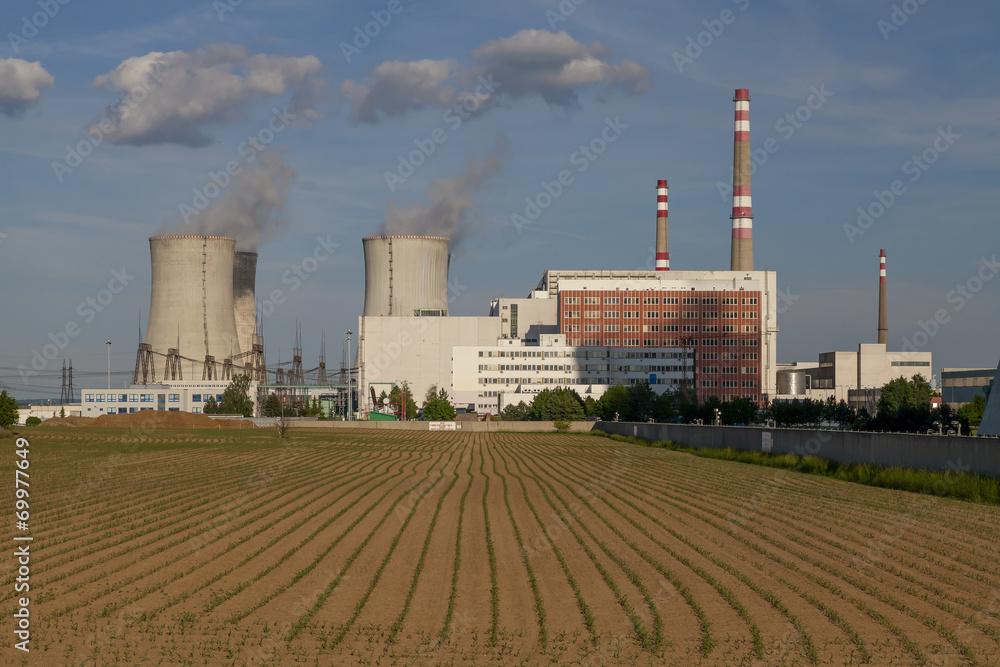 Nuclear power plant Temelin in Czech Republic Europe