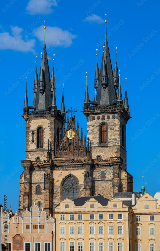 Gothic St. Vitus' Cathedral on Prague Castle