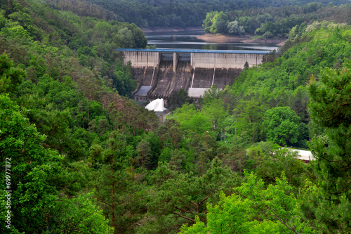 The reservoir and hydraulic power plant Dalesice