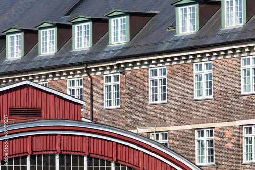 Traditional architecture in Copehnagen, Denmark photo