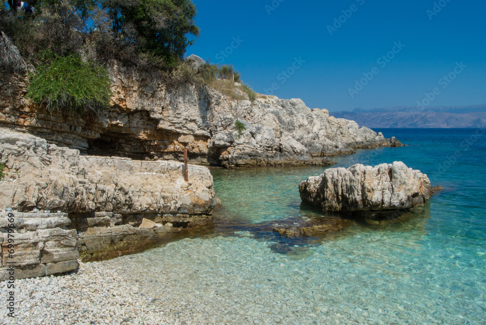 Beautiful sea in Greece