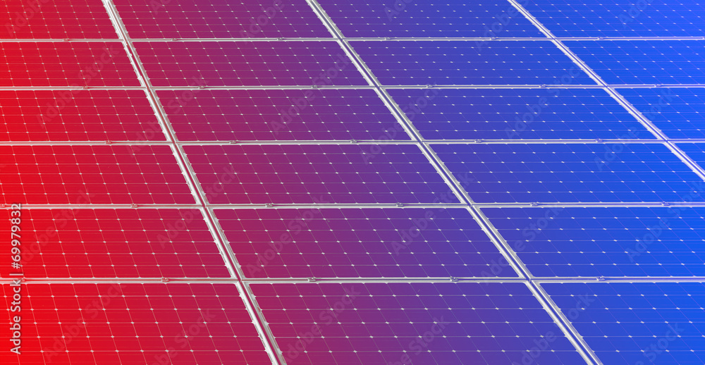 Colorful solar panels background