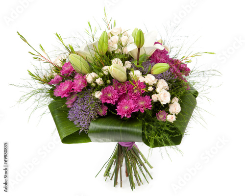 Fototapeta Naklejka Na Ścianę i Meble -  White pink and purple bouquet