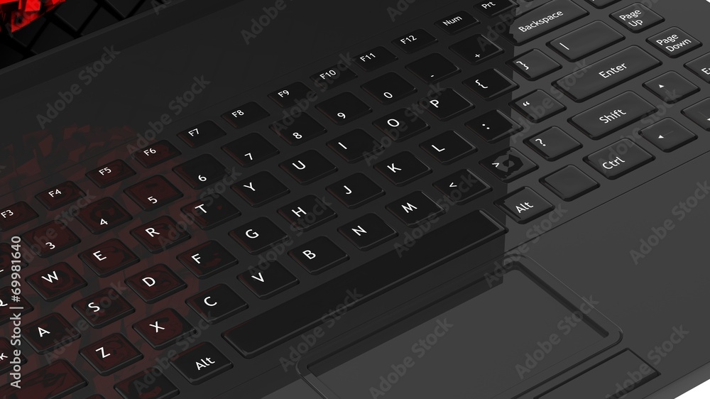 Laptop black keyboard background Laptop black keyboard background