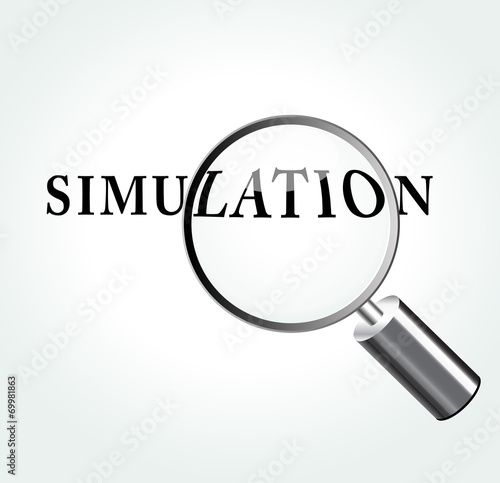 Vector simulation concept illustration