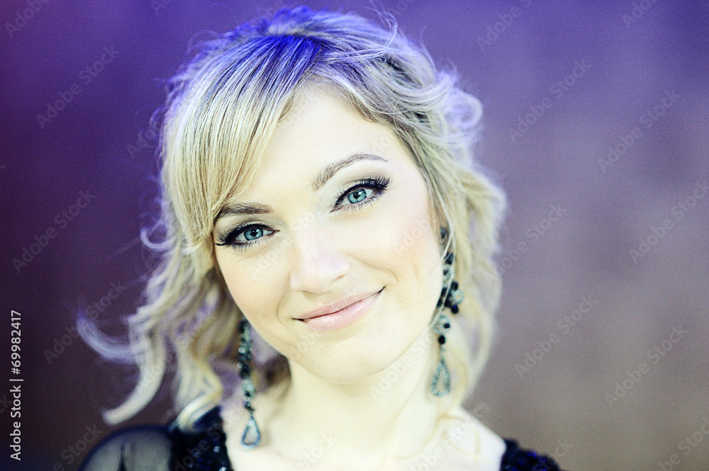 Portrait of sexy blonde woman in fashion style Portrait of sexy blonde woman in fashion style