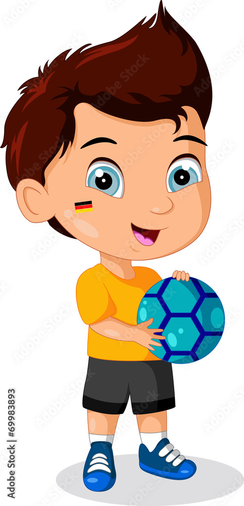 Illustration of Little Kid Soccer Boy Illustration of Little Kid Soccer Boy