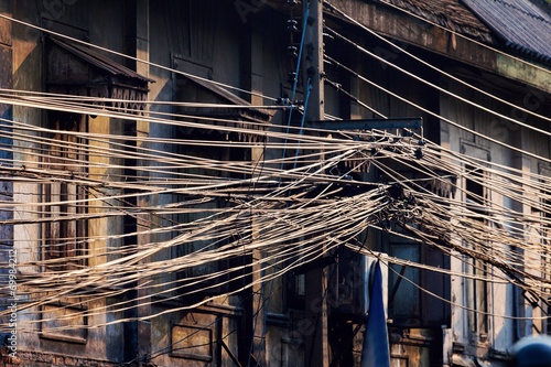 Photography Power and telephone wires