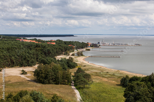 Fototapeta Naklejka Na Ścianę i Meble -  Coastline of Lithuanian city Nida. The Curonian Spit
