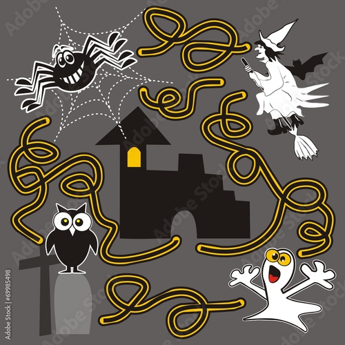 Halloween, labyrinth