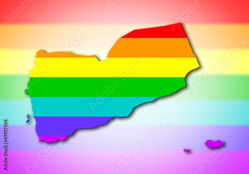 Yemen - Rainbow flag pattern