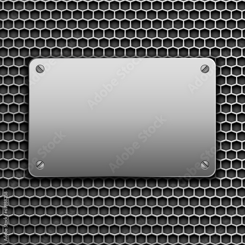 metallic plaque for signage