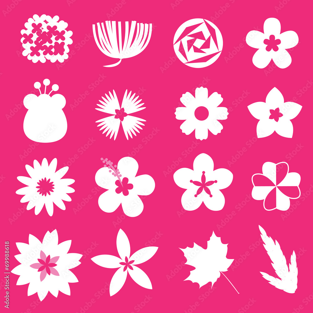 flower vector set flower vector set