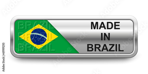 Made in Brazil Button