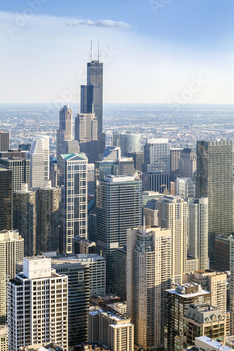 Beautiful skyline of Chicago, Illinois.