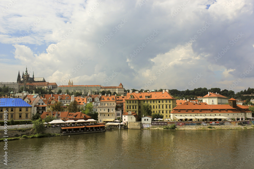Prague, city views in the summer