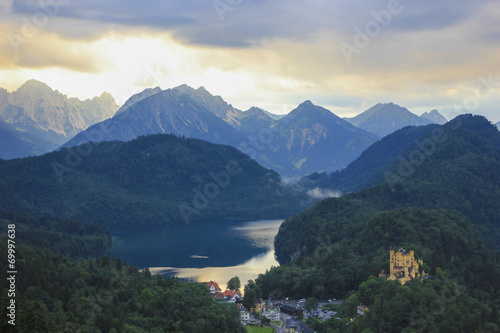Hohenschwangau castle in the Bavarian Alps - Germany © Velizar  Gordeev