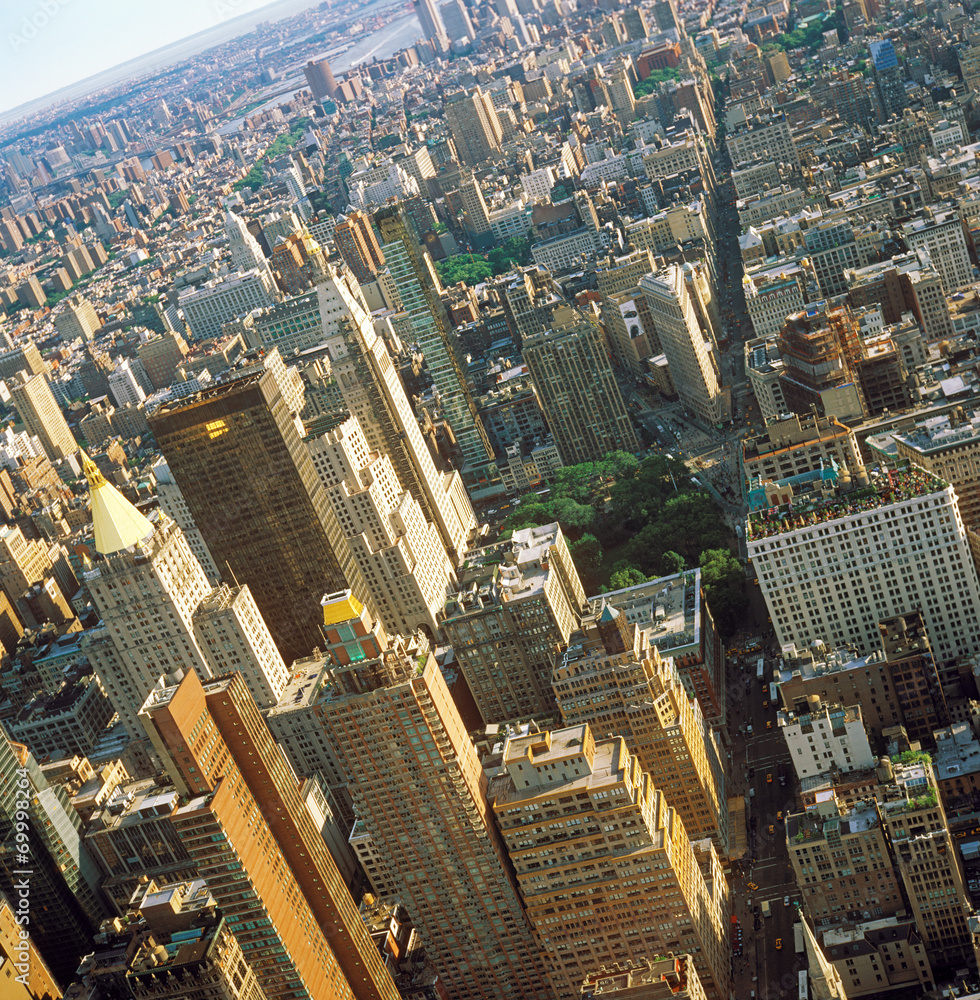 Fototapeta premium Aerial view of NYC.