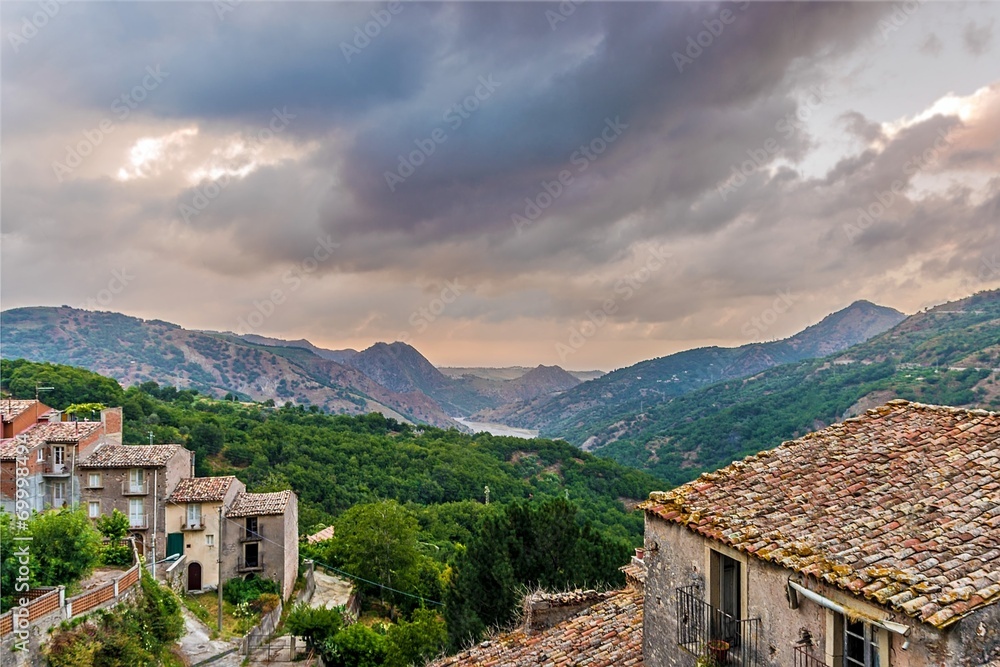 Obraz premium Sicilian village
