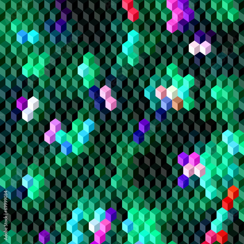 Abstract vector 3D cubes geometric background