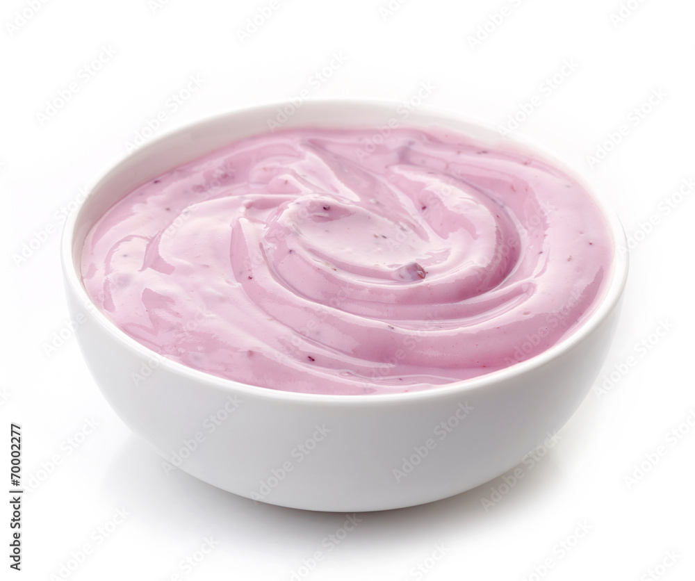 bowl of yogurt bowl of yogurt