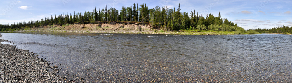 Panoramic view of the river.