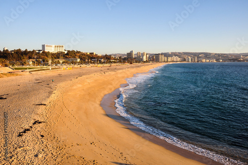 Beach at Vina del Mar, Chile