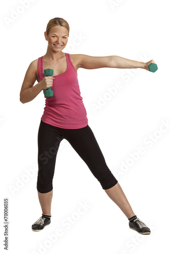 Woman with Dumbbells