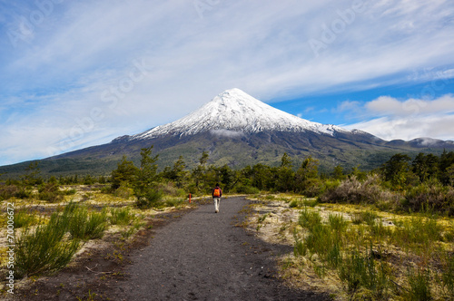 Osorno Volcano viewed from Lago Todos Los Santos, Chile